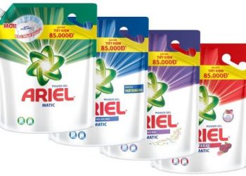 Nước giặt ariel có mấy loại? Màu nước giặt nào thơm nhất?