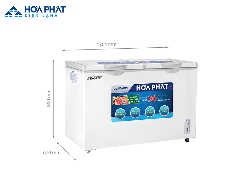 Tủ đông 1 ngăn Hòa Phát HCFI 666S1Đ2